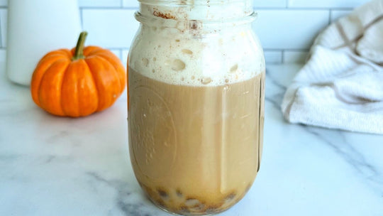 Easy Skinny Pumpkin Spice Latte with Boba
