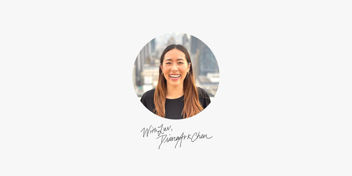 BUBLUV Founder Diana Ark Chen in New York City with Handwritten Signature